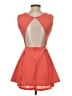 Bebe Solid Orange Cocktail Dress Size XXS - photo 2