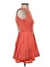 Bebe Solid Orange Cocktail Dress Size XXS - photo 4