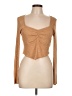 Wild Fable Tan Long Sleeve Top Size L - photo 1