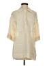 Zara Ivory 3/4 Sleeve Button-Down Shirt Size XS - photo 1