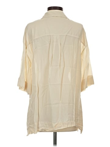 Zara 3/4 Sleeve Button-Down Shirt (view 2)