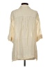 Zara Ivory 3/4 Sleeve Button-Down Shirt Size XS - photo 2