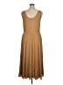 Vince. Solid Tan Casual Dress Size XL - photo 2