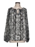 NYDJ Silver Long Sleeve Blouse Size L - photo 1