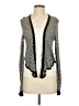 Unbranded Chevron-herringbone Silver Black Cardigan Size S (estimated) - photo 1