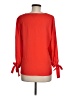 CeCe Red Long Sleeve Blouse Size M - photo 2