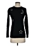 Aqua 100% Cashmere Stars Black Cashmere Pullover Sweater Size XS - photo 1