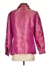 Liza Byrd 100% Polyester Metallic Pink Long Sleeve Blouse Size S - photo 2