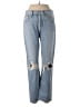 AGOLDE 100% Cotton Hearts Blue Jeans Size 28 waist - photo 1