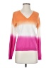Minnie Rose Color Block Orange Pullover Sweater Size S - photo 1