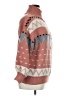 Emery Rose 100% Acrylic Chevron-herringbone Pink Pullover Sweater Size 1X - photo 4