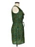 Bebop 100% Polyester Paisley Teal Casual Dress Size M - photo 4