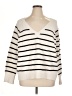 Old Navy Stripes Ivory Pullover Sweater Size XL - photo 1