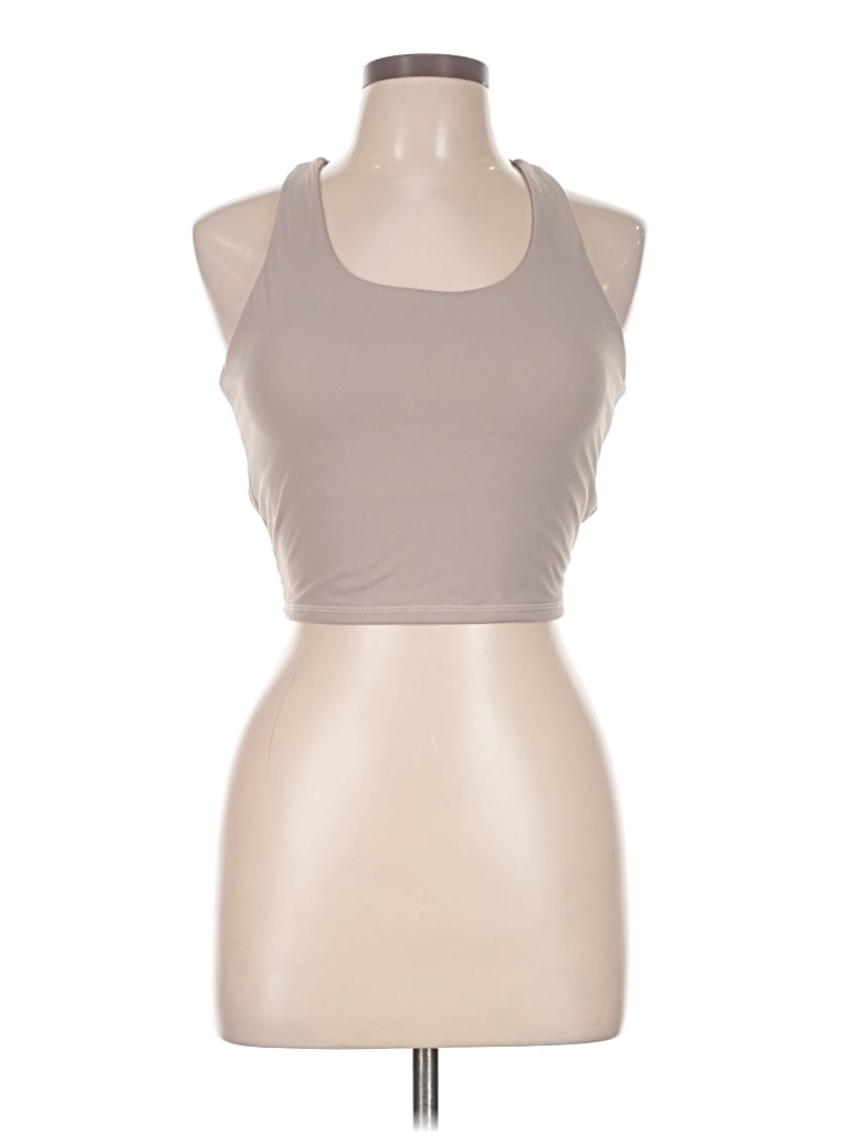 Pre-owned Assorted Brands Tank Top Gray Halter Neckline Tops