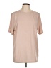 Unbranded Solid Tan Short Sleeve T-Shirt Size L - photo 1