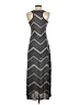 Faded Glory 100% Polyester Chevron-herringbone Gray Casual Dress Size S - photo 2