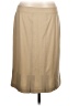 RENA LANGE 100% Cupro Solid Tan Formal Skirt Size 12 - photo 1