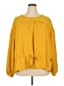 Cato 100% Polyester Yellow Long Sleeve Blouse Size 22/24W - photo 1