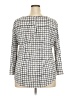 Elle Silver 3/4 Sleeve Blouse Size XXL - photo 2