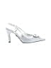J. Renee Silver Heels Size 7 - photo 1
