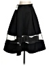 Express 100% Polyester Color Block Black Formal Skirt Size 2 - photo 1