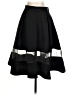 Express 100% Polyester Color Block Black Formal Skirt Size 2 - photo 2
