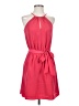 Express 100% Polyester Solid Red Cocktail Dress Size XS - photo 1