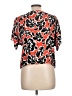 Leith Orange Short Sleeve Blouse Size L - photo 2