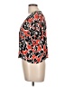 Leith Orange Short Sleeve Blouse Size L - photo 5