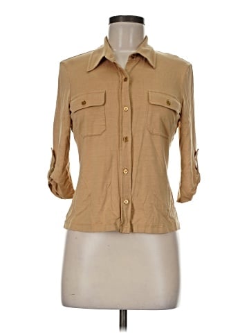 J. McLaughlin 3/4 Sleeve Button-Down Shirt (view 1)