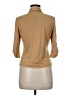 J. McLaughlin Tan 3/4 Sleeve Button-Down Shirt Size M - photo 2