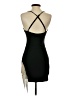 Blanc Solid Black Cocktail Dress Size S - photo 2