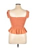 BCBGeneration Orange Short Sleeve Top Size M - photo 2