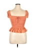 BCBGeneration Orange Short Sleeve Top Size M - photo 1