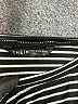 Shein Stripes Black Short Sleeve Turtleneck Size L - photo 7