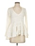 Deletta Ivory Long Sleeve Blouse Size XS - photo 1