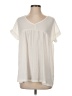 GeeGee Ivory Short Sleeve Blouse Size S - photo 1