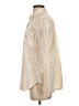 Levi's 100% Cotton Plaid Ivory Long Sleeve Button-Down Shirt Size S - photo 5