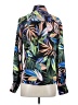Milly 100% Polyester Print Blue Long Sleeve Blouse Size P (petite) - photo 2