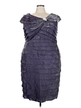 strapless open back dress London Times T5907M