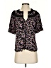 Lovestitch Floral Black Short Sleeve Blouse Size S - photo 1