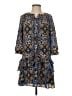 Ann Taylor LOFT 100% Polyester Paisley Blue Casual Dress Size XS - photo 1