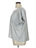 Soho 100% Cotton Metallic Silver Short Sleeve Top Size XL - photo 5