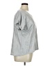 Soho 100% Cotton Metallic Silver Short Sleeve Top Size XL - photo 4