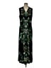 Chico's Print Green Black Casual Dress Size Lg (2) - photo 1