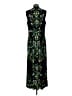 Chico's Print Green Black Casual Dress Size Lg (2) - photo 2