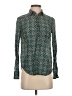 J.Crew Paisley Green Long Sleeve Button-Down Shirt Size 0 - photo 1