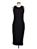 Nine West Solid Black Casual Dress Size L - photo 1