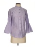 Maeve Stripes Purple 3/4 Sleeve Blouse Size 4 - photo 1