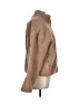 Fabletics 100% Polyester Solid Brown Faux Fur Jacket Size L - photo 4